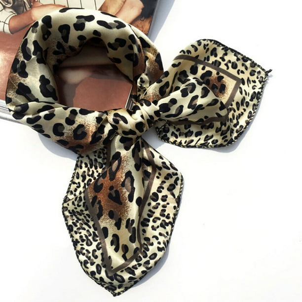Leopard Women's Animal Print Scarf Novelty Rectangle Gift Fashion Scarves 